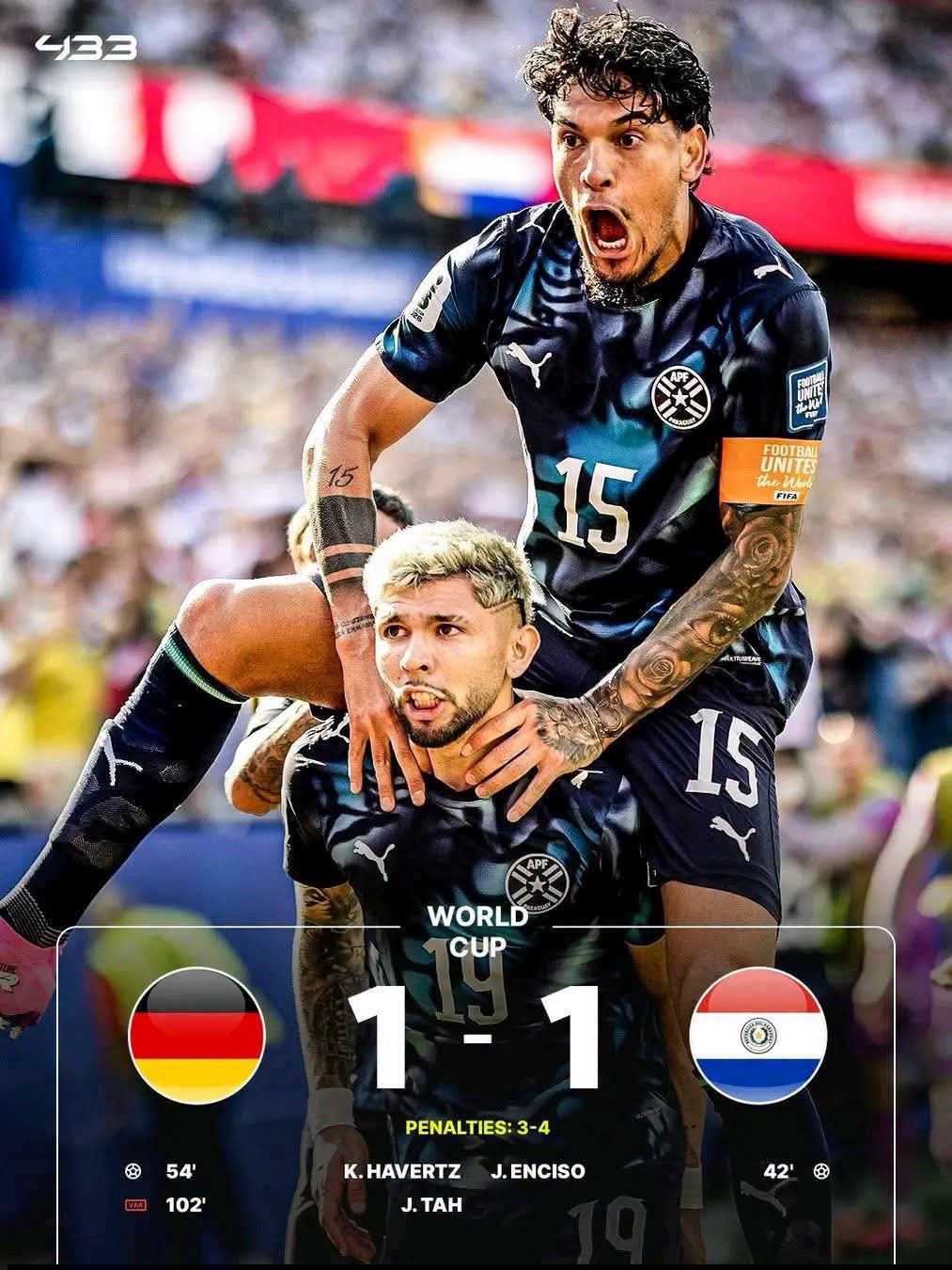 Coupe du Monde 2026 : le Paraguay crée un immense exploit et élimine l'Allemagne aux tirs au but !