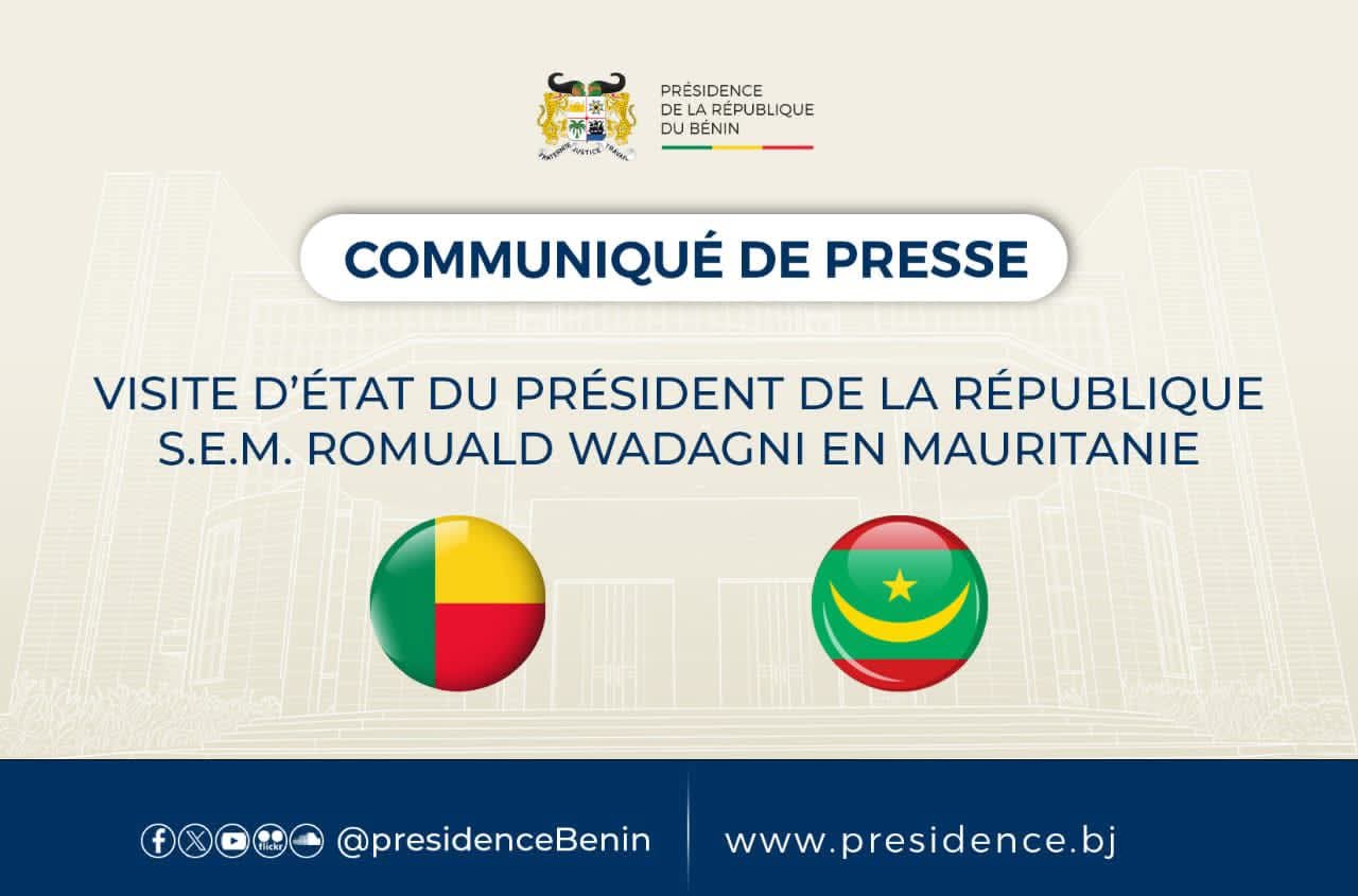 *Diplomatie : le Président Romuald WADAGNI attendu en Mauritanie pour une visite d'État stratégique